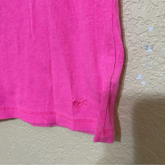 Justice girls sleeveless tanktop, bright pink, size 16, great for summer - Picture 3 of 8